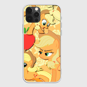 Чехол для iPhone 12 Pro Max с принтом Applejack pattern в Тюмени, Силикон |  | my little pony | дружба это чудо | единорог | единороги | май литл пони | мульт | мультфильм
