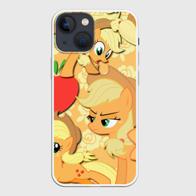 Чехол для iPhone 13 mini с принтом Applejack pattern в Тюмени,  |  | my little pony | дружба это чудо | единорог | единороги | май литл пони | мульт | мультфильм