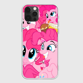 Чехол для iPhone 12 Pro с принтом Pinkie Pie pattern в Тюмени, силикон | область печати: задняя сторона чехла, без боковых панелей | my little pony | дружба это чудо | единорог | единороги | май литл пони | мульт | мультфильм