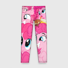 Детские леггинсы 3D с принтом Pinkie Pie pattern в Тюмени, полиэстер 85%, спандекс 15% | эластичный пояс, зауженный крой | my little pony | дружба это чудо | единорог | единороги | май литл пони | мульт | мультфильм