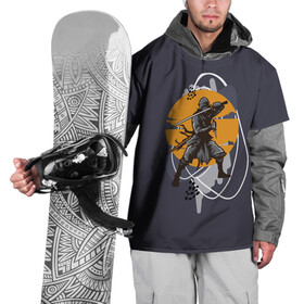 Накидка на куртку 3D с принтом Ниндзя в Тюмени, 100% полиэстер |  | ninja | боевые искусства | ниндзюцу | ниндзя | отважные | синоби но моно