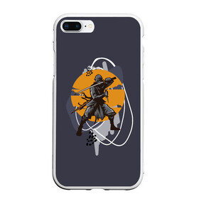 Чехол для iPhone 7Plus/8 Plus матовый с принтом Ниндзя в Тюмени, Силикон | Область печати: задняя сторона чехла, без боковых панелей | ninja | боевые искусства | ниндзюцу | ниндзя | отважные | синоби но моно
