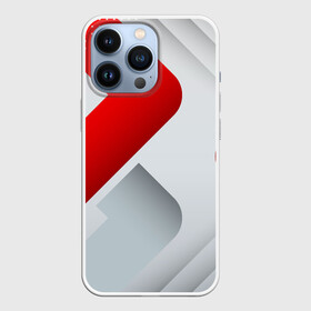 Чехол для iPhone 13 Pro с принтом 3D SPORT STYLE RED  WHITE в Тюмени,  |  | 3d | 3д | sport | абстракция | линии | паттерн | соты | спортивный стиль | текстуры