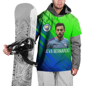Накидка на куртку 3D с принтом Бернарду Силва Манчестер Сити в Тюмени, 100% полиэстер |  | manchester city | бернарду силва | манчестер сити | сборная португалии | футбол | футболист
