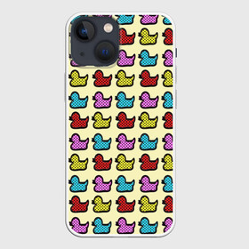 Чехол для iPhone 13 mini с принтом Утиный фон | Утки | Ducks в Тюмени,  |  | duck | ducks | утиный фон | утка | утки