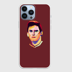 Чехол для iPhone 13 Pro Max с принтом Месси. Поп Арт в Тюмени,  |  | art | boys | champion | football | form | grandoli | leonel | messi | newells | old | player | pop | soccer | uniform | барселона | бойз | грандоли | золотой | легенда | лионель | месси | мяч | ньюэллс | олд | форма | футбол | футбол