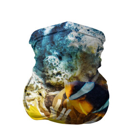 Бандана-труба 3D с принтом Морской мир в Тюмени, 100% полиэстер, ткань с особыми свойствами — Activecool | плотность 150‒180 г/м2; хорошо тянется, но сохраняет форму | вода | море | морская вода | морские животные | морские жители | морской мир | океан | рыбки | рыбы