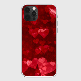 Чехол для iPhone 12 Pro с принтом СЕРДЕЧКИ | HEARTS (Z) в Тюмени, силикон | область печати: задняя сторона чехла, без боковых панелей | affection | cardiac | fondness | heart | love | loving | любимая | любимый | любовь | любоф | любофф | любофь | надписи | надпись | сердечко | сердце | сердцевина | сердчишко