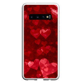 Чехол для Samsung Galaxy S10 с принтом СЕРДЕЧКИ | HEARTS (Z) в Тюмени, Силикон | Область печати: задняя сторона чехла, без боковых панелей | Тематика изображения на принте: affection | cardiac | fondness | heart | love | loving | любимая | любимый | любовь | любоф | любофф | любофь | надписи | надпись | сердечко | сердце | сердцевина | сердчишко