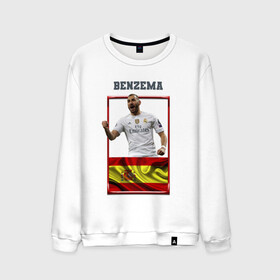 Мужской свитшот хлопок с принтом Карим Бензема (Реал Мадрид) в Тюмени, 100% хлопок |  | Тематика изображения на принте: karim benzema | карим бензема | реал мадрид | флаг испании | футболист | футбольная форма