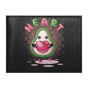 Обложка для студенческого билета с принтом Авокадо с сердцем в Тюмени, натуральная кожа | Размер: 11*8 см; Печать на всей внешней стороне | avocado | cute | dream | fruit | heart | авокадо | милый | музыка | сердечко | сердце | фрукт