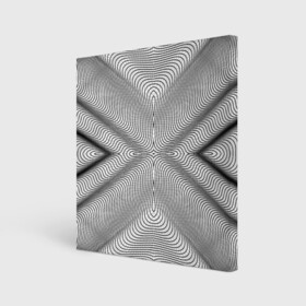 Холст квадратный с принтом Линии иллюзия в Тюмени, 100% ПВХ |  | psychedelic | абстрактные | абстракция | иллюзия | линии | обман | психоделика | психоделический