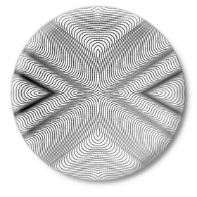 Значок с принтом Линии иллюзия в Тюмени,  металл | круглая форма, металлическая застежка в виде булавки | Тематика изображения на принте: psychedelic | абстрактные | абстракция | иллюзия | линии | обман | психоделика | психоделический