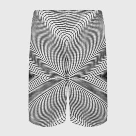 Детские спортивные шорты 3D с принтом Линии иллюзия в Тюмени,  100% полиэстер
 | пояс оформлен широкой мягкой резинкой, ткань тянется
 | psychedelic | абстрактные | абстракция | иллюзия | линии | обман | психоделика | психоделический