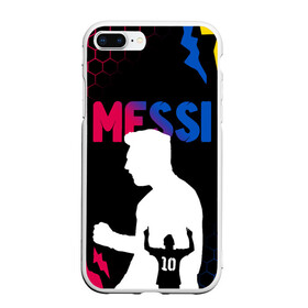 Чехол для iPhone 7Plus/8 Plus матовый с принтом ЛИОНЕЛЬ МЕССИ / LIONEL MESSI в Тюмени, Силикон | Область печати: задняя сторона чехла, без боковых панелей | argentina | barcelona | football | lionel andrs messi | sport | uefa | аргентина | барселона | лионель месси | спорт | уефа. | футбол