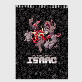 Скетчбук с принтом The Binding of Isaac в Тюмени, 100% бумага
 | 48 листов, плотность листов — 100 г/м2, плотность картонной обложки — 250 г/м2. Листы скреплены сверху удобной пружинной спиралью | 2d | the binding of isaac | жертвоприношение исаака | игра | компьютерная