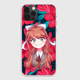 Чехол для iPhone 12 Pro Max с принтом Моника в цветах в Тюмени, Силикон |  | anime | flower | game | games | monika | natsuki | sayori | yuri | аниме | визуальный роман | доки доки | игра | игры | литературный клуб | моника | нацуки | саёри | цветы | юри