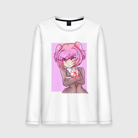 Мужской лонгслив хлопок с принтом Angry Natsuki в Тюмени, 100% хлопок |  | anime | game | games | monika | natsuki | sayori | yuri | аниме | визуальный роман | доки доки | игра | игры | литературный клуб | моника | нацуки | саёри | юри