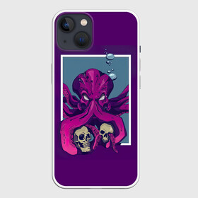 Чехол для iPhone 13 с принтом Ктулху в Тюмени,  |  | кракен | ктулху | монстр | морской монстр | осьминог | чудище | чудовище