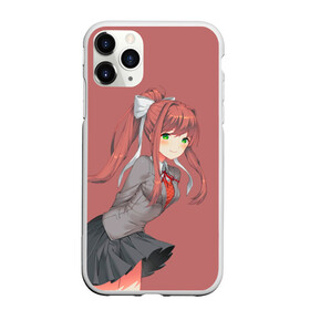 Чехол для iPhone 11 Pro Max матовый с принтом Арт Моника в Тюмени, Силикон |  | anime | game | games | monika | natsuki | sayori | yuri | аниме | визуальный роман | доки доки | игра | игры | литературный клуб | моника | нацуки | саёри | юри