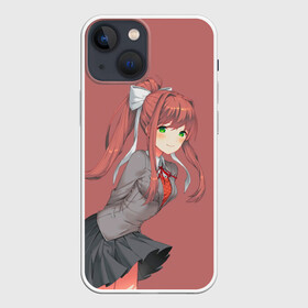 Чехол для iPhone 13 mini с принтом Арт Моника в Тюмени,  |  | anime | game | games | monika | natsuki | sayori | yuri | аниме | визуальный роман | доки доки | игра | игры | литературный клуб | моника | нацуки | саёри | юри