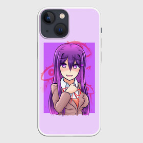 Чехол для iPhone 13 mini с принтом Милая Юри в Тюмени,  |  | anime | game | games | monika | natsuki | sayori | yuri | аниме | визуальный роман | доки доки | игра | игры | литературный клуб | моника | нацуки | саёри | юри