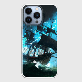Чехол для iPhone 13 Pro с принтом Летучий голландец в Тюмени,  |  | Тематика изображения на принте: корабль | летучий голландец | море | парусник | пиратский | старинный