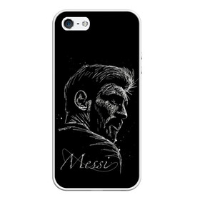 Чехол для iPhone 5/5S матовый с принтом ЛИОНЕЛЬ МЕССИ / LIONEL MESSI в Тюмени, Силикон | Область печати: задняя сторона чехла, без боковых панелей | argentina | barcelona | football | lionel andrs messi | sport | uefa | аргентина | барселона | лионель месси | спорт | уефа. | футбол