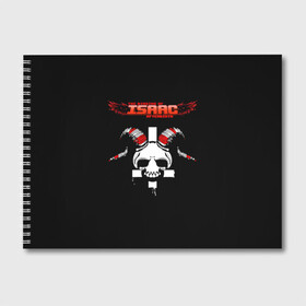 Альбом для рисования с принтом The Binding of Isaac, Skull  в Тюмени, 100% бумага
 | матовая бумага, плотность 200 мг. | Тематика изображения на принте: skull | the binding of isaac | айзек | аркады | жертвоприношение айзека | жертвоприношение исаака | исаак | крест | логотипы игр | монстры | персонажи игр | череп