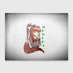 Обложка для студенческого билета с принтом Doki Doki MONIKA в Тюмени, натуральная кожа | Размер: 11*8 см; Печать на всей внешней стороне | Тематика изображения на принте: anime | doki doki literature club | monika | natsuki | sayori | yuri | аниме | доки доки | доки доки литературный клуб | моника | нацуки | саёри | юри