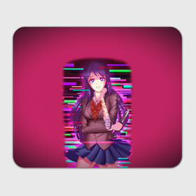 Коврик для мышки прямоугольный с принтом Literature Club Юри (Yuri) в Тюмени, натуральный каучук | размер 230 х 185 мм; запечатка лицевой стороны | anime | doki doki literature club | monika | natsuki | sayori | yuri | аниме | доки доки | доки доки литературный клуб | моника | нацуки | саёри | юри