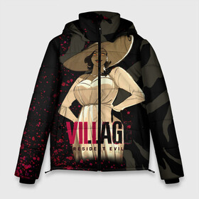 Мужская зимняя куртка 3D с принтом Resident Evil Village Blood в Тюмени, верх — 100% полиэстер; подкладка — 100% полиэстер; утеплитель — 100% полиэстер | длина ниже бедра, свободный силуэт Оверсайз. Есть воротник-стойка, отстегивающийся капюшон и ветрозащитная планка. 

Боковые карманы с листочкой на кнопках и внутренний карман на молнии. | 8 | blood | dimitresku | games | horror | new | resident evil | umbrella | vampire | village | вампир | деревня | димитреску | игра | кровь | лого | надпись | обитель зла | резидент | хоррор | щупальца | эвил