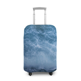 Чехол для чемодана 3D с принтом океан в Тюмени, 86% полиэфир, 14% спандекс | двустороннее нанесение принта, прорези для ручек и колес | ocean | sea | киты | море | морские мотивы | морской принт | морской фон | океан | паттерн | рыбы | текстуры