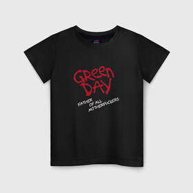 Детская футболка хлопок с принтом Green Day Unicorn в Тюмени, 100% хлопок | круглый вырез горловины, полуприлегающий силуэт, длина до линии бедер | Тематика изображения на принте: billie joe armstrong | green day | punk | rock | unicorn | билли джо | грин дей | панк | рок