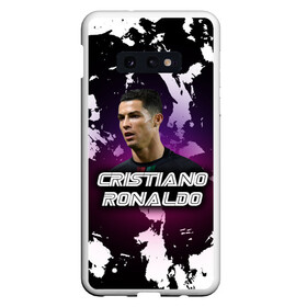 Чехол для Samsung S10E с принтом Cristiano Ronaldo в Тюмени, Силикон | Область печати: задняя сторона чехла, без боковых панелей | cristiano | cristiano ronaldo | ronaldo | криштиану роналду | криштиану роналду душ сантуш авейру | португалия | ювентус