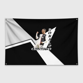 Флаг-баннер с принтом Cristiano Ronaldo эмоции в Тюмени, 100% полиэстер | размер 67 х 109 см, плотность ткани — 95 г/м2; по краям флага есть четыре люверса для крепления | cristiano | cristiano ronaldo | ronaldo | криштиану роналду | криштиану роналду душ сантуш авейру | португалия | ювентус
