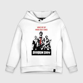 Детское худи Oversize хлопок с принтом Green day: wake me up в Тюмени, френч-терри — 70% хлопок, 30% полиэстер. Мягкий теплый начес внутри —100% хлопок | боковые карманы, эластичные манжеты и нижняя кромка, капюшон на магнитной кнопке | billie joe armstrong | green day | punk | rock | wake me up | билли джо | грин дей | панк | рок