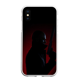 Чехол для iPhone XS Max матовый с принтом HiTmaN 3 в Тюмени, Силикон | Область печати: задняя сторона чехла, без боковых панелей | hitman | hitman 3 | игра | игра 2021 | игры | игры 2021