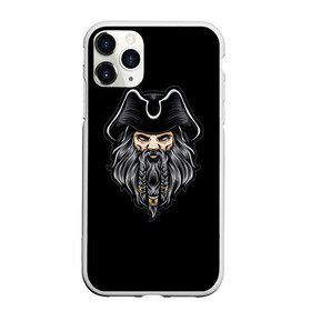 Чехол для iPhone 11 Pro Max матовый с принтом Морской Капитан Чёрная Борода в Тюмени, Силикон |  | Тематика изображения на принте: грабитель | злодей | капитан | пират | пираты | разбойник