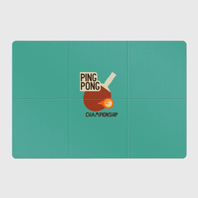 Магнитный плакат 3Х2 с принтом ping-pong в Тюмени, Полимерный материал с магнитным слоем | 6 деталей размером 9*9 см | ping pong | sport | tennis | настольный теннис | пинг понг | ракетка | спорт | теннис