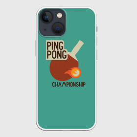 Чехол для iPhone 13 mini с принтом ping pong в Тюмени,  |  | Тематика изображения на принте: ping pong | sport | tennis | настольный теннис | пинг понг | ракетка | спорт | теннис