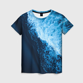 Женская футболка 3D с принтом море в Тюмени, 100% полиэфир ( синтетическое хлопкоподобное полотно) | прямой крой, круглый вырез горловины, длина до линии бедер | ocean | sea | киты | море | морские мотивы | морской принт | морской фон | океан | рыбы | текстуры