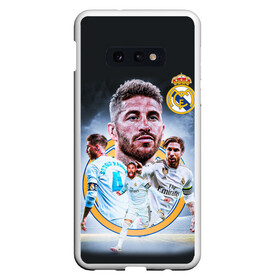 Чехол для Samsung S10E с принтом СЕРХИО РАМОС / SERGIO RAMOS в Тюмени, Силикон | Область печати: задняя сторона чехла, без боковых панелей | football | real madrid | sergio ramos | sport | uefa | реал мадрид | сборная испании. | серхио рамос | спорт | уефа | футбол