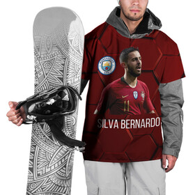 Накидка на куртку 3D с принтом Silva Bernardo Манчестер Сити в Тюмени, 100% полиэстер |  | Тематика изображения на принте: manchester city | бернарду силва | манчестер сити | сборная португалии | футбол | футболист