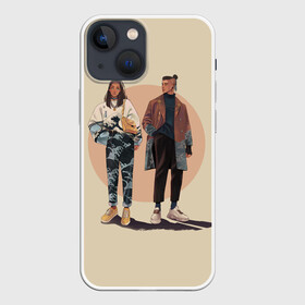 Чехол для iPhone 13 mini с принтом Катара и Сокка в Тюмени,  |  | aang | appa | avatar | avatar the last airbender | azula | iroh | katara | momo | sokka | toph | zuko | аанг | аватар | аватар легенда об аанге | азула | дядя айро | зуко | катара | сокка | тоф