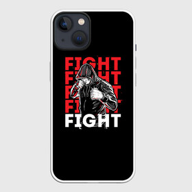 Чехол для iPhone 13 с принтом FIGHT в Тюмени,  |  | boxing | fight club | mma | ufc | боевые искусства | боец | бои | бойцовский клуб | бокс | боксёр | борьба | воин | единоборства | кикбоксинг | майк тайсон | мма | муай тай | мухаммед али | рукопашный бой | сила