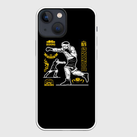 Чехол для iPhone 13 mini с принтом BOXING в Тюмени,  |  | boxing | fight club | mma | ufc | боевые искусства | боец | бои | бойцовский клуб | бокс | боксёр | борьба | воин | единоборства | кикбоксинг | майк тайсон | мма | муай тай | мухаммед али | рукопашный бой | сила