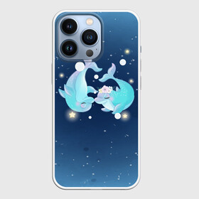 Чехол для iPhone 13 Pro с принтом Два дельфина в Тюмени,  |  | cute | dolphin | два дельфина | дельфин | дельфинами | милый | мир | подводный