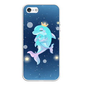 Чехол для iPhone 5/5S матовый с принтом Два дельфина в Тюмени, Силикон | Область печати: задняя сторона чехла, без боковых панелей | cute | dolphin | два дельфина | дельфин | дельфинами | милый | мир | подводный