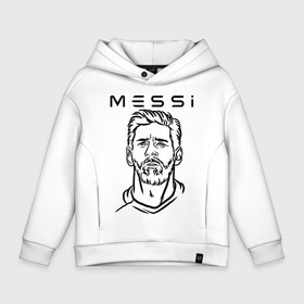 Детское худи Oversize хлопок с принтом MESSI черные силуэт в Тюмени, френч-терри — 70% хлопок, 30% полиэстер. Мягкий теплый начес внутри —100% хлопок | боковые карманы, эластичные манжеты и нижняя кромка, капюшон на магнитной кнопке | argentina | barca | barcelona | fc barcelona | lionel messi | spain | sport | uefa | аргентина | барса | барселона | золотой мяч | игрок | испания | камп ноу | лео месси | лионель месси | мяч | спорт | тренер | уефа 